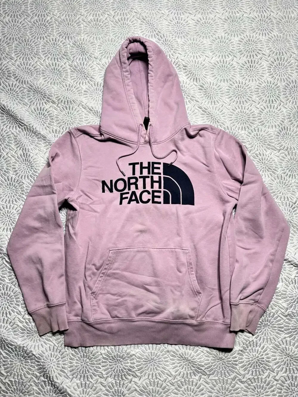 The North Face Pink Purple Pullover Hoodie Sweatshirt Men's Medium M
